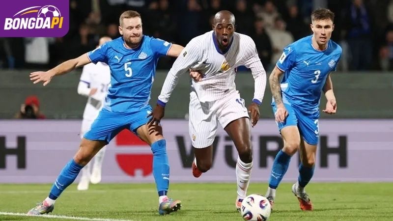 Xuất phát điểm của hai đội Iceland vs Estonia